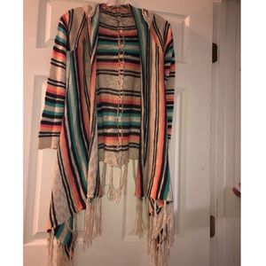 Poncho cardigan